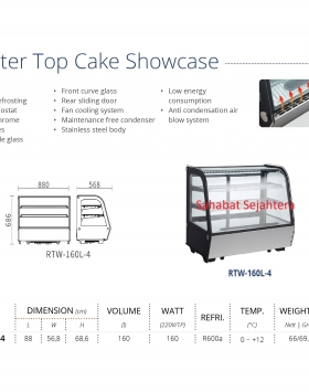 Counter Top Cake Showcase GEA