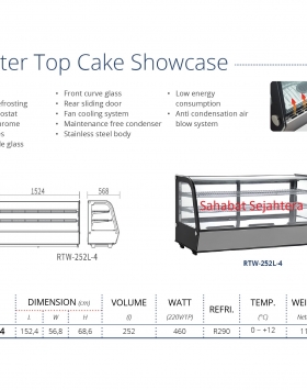 Counter Top Cake Showcase GEA