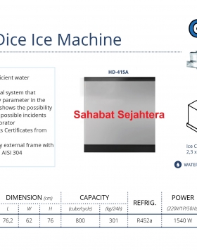 Half Dice Ice Machine GEA