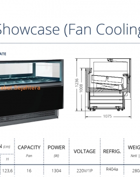 Gelato Showcase (Fan Cooling) GEA