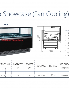 Gelato Showcase (Fan Cooling) GEA