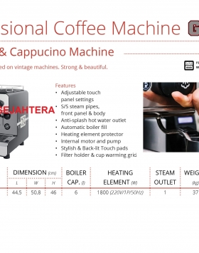 Prefessional Coffee espresso & Cappucino Machine GETRA