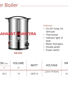 Cylinder Water Boiler GETRA