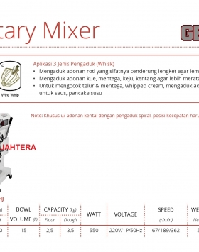 Planetary Mixer GETRA