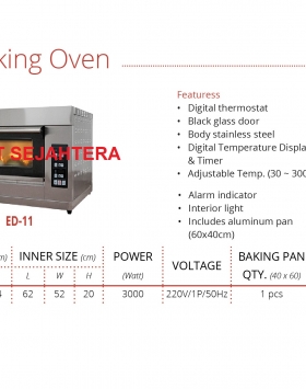 Electric Baking Oven GETRA