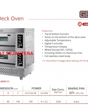 Gas Pizza Deck Oven GETRA