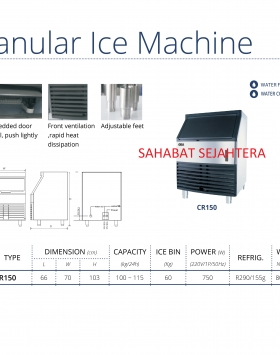 Granular Ice Machine GEA CR150 Mesin Cetak Es Batu