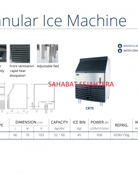 Granular Ice Machine GEA CR75 Mesin Cetak Es Batu