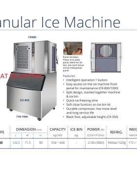 GEA Granular Ice Machine CR800 Mesin Pembuat Es Batu