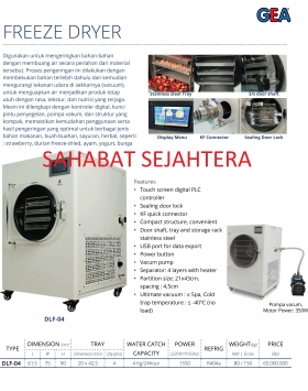 Freeze Dryer GEA DLF-04 Mesin Pengering Beku