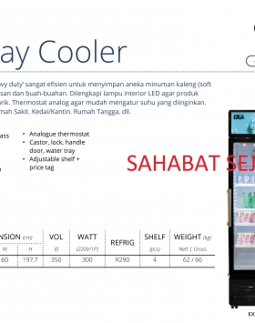 Display Cooler GEA EXPO-350P Kabinet Pendingin