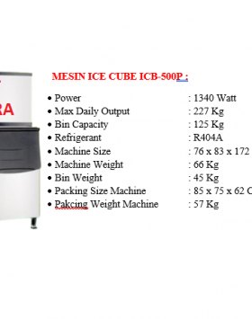 Mesin Ice Maker WIRASTAR ICB-500P