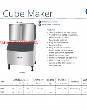 Ice Cube Maker GEA TF-1300 Mesin Cetak Es Batu