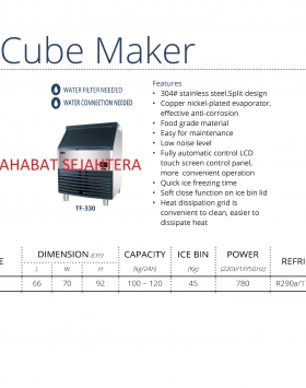 Ice Cube Maker GEA TF-330 Mesin Cetak Es Batu