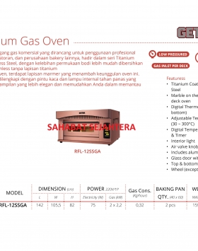 Premium Gas Oven GETRA RFL-12SSGA